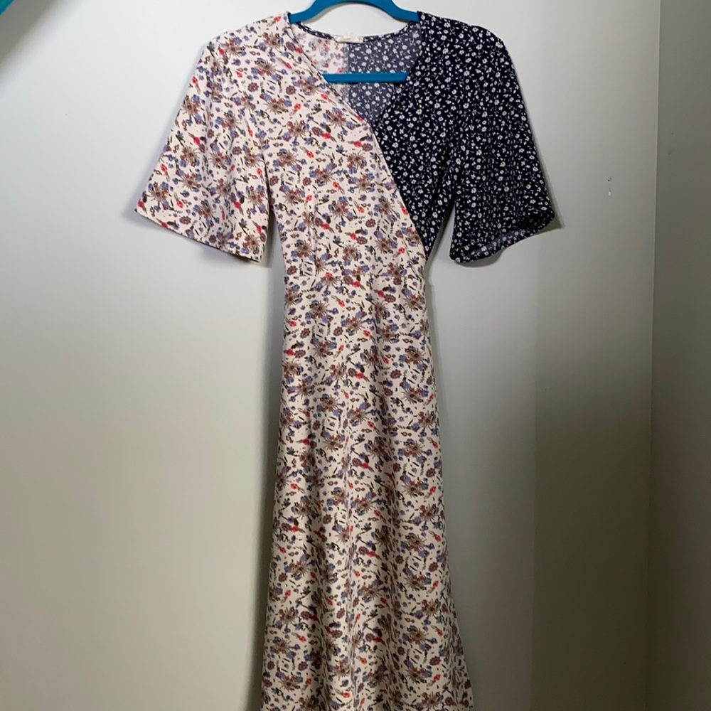 Floral wrap dress